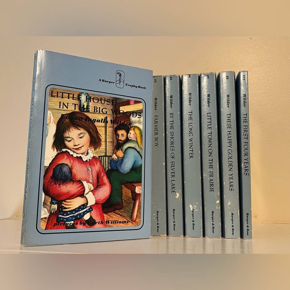 Vintage 1971 Little House On The Prairie Set Of 7 Books